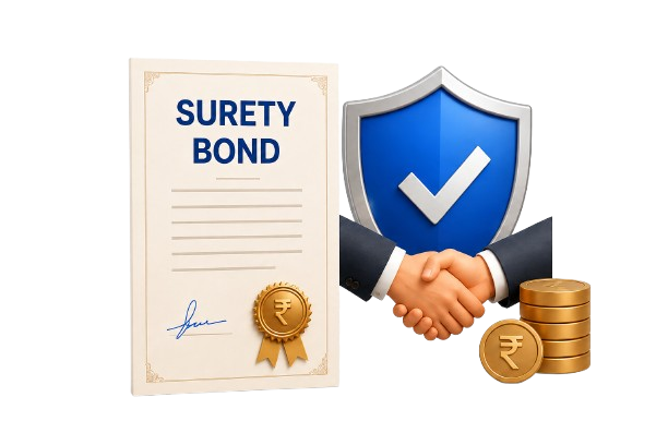 Surety Bond guarantee certificate, protection, commitment and working capital